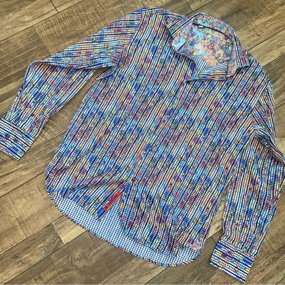 Luchiano Visconti Black Label Limited Edition Dress Shirt  Pixel Sharp S $180 - Picture 7 of 8